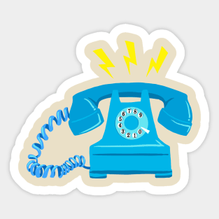 Telephone kring-kring Sticker